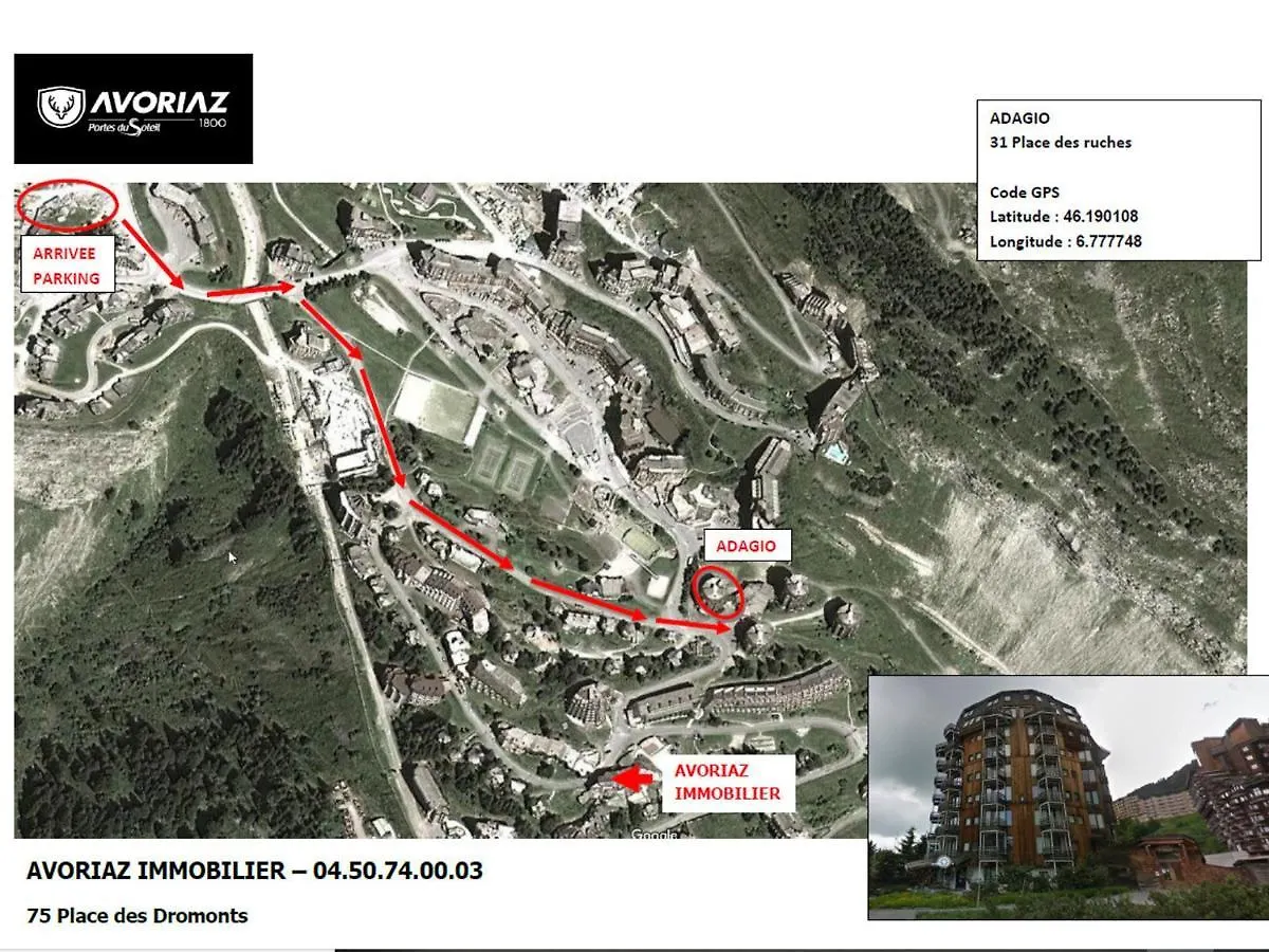 Appartement Renove 3/4 Personnes A Avoriaz - Village Des Ruches, 21 M², Proche Centre, Casier A Skis - Fr-1-633-41 모르진 아파트